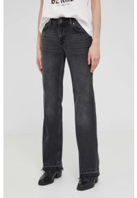Answear Lab jeansy damskie medium waist. Kolor: szary. Styl: wakacyjny