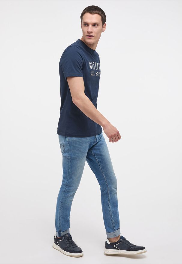 Mustang - MĘSKIE SPODNIE JEANSOWE MUSTANG ATLANTA SUPER SKINNY DENIM BLUE 1014186 5000 313