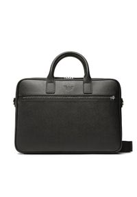 Emporio Armani Torba na laptopa Y4P119 Y138E 81072 Czarny. Kolor: czarny. Materiał: skóra #1