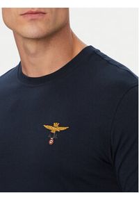 Aeronautica Militare T-Shirt 262TS1580UJ00372 Granatowy Regular Fit. Kolor: niebieski. Materiał: bawełna #3