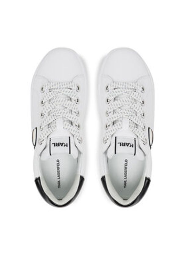 Karl Lagerfeld - KARL LAGERFELD Sneakersy KL67530 Biały. Kolor: biały. Materiał: skóra