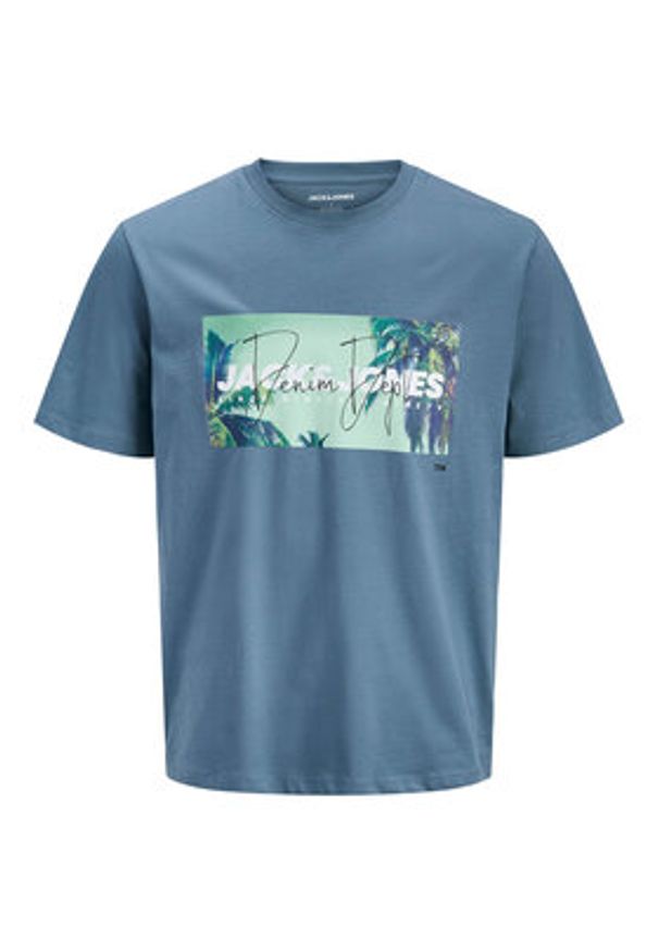 Jack & Jones T-Shirt Indiana Tee 12288112 Granatowy Regular Fit. Kolor: niebieski. Materiał: bawełna