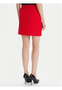 Morgan Spódnica mini 252-JADOR.F Czerwony Slim Fit. Kolor: czerwony. Materiał: bawełna #4
