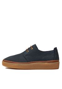 Clarks Półbuty Clarkwood Low 26176867 Granatowy. Kolor: niebieski. Materiał: skóra
