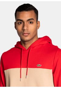 Bluza męska czerwona Lacoste Sport Hoodie SH6900.1FU. Kolor: czerwony. Materiał: materiał. Styl: sportowy #4