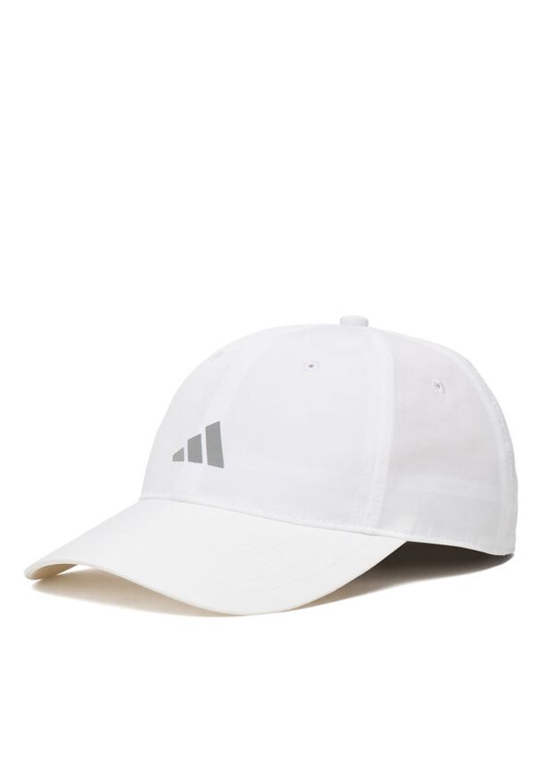 Adidas - adidas Czapka z daszkiem Running Essential Climacool 6 Panel JZ0507 Biały. Kolor: biały. Materiał: poliester