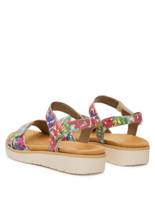 Remonte Sandały D2049-90 Czerwony. Kolor: czerwony. Materiał: skóra