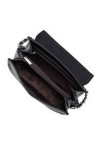 Wittchen - Damska torebka skórzana na łańcuszku. Kolor: wielokolorowy, czarny, srebrny. Wzór: haft, aplikacja. Dodatki: z haftem. Materiał: skórzane. Rozmiar: małe. Styl: elegancki. Rodzaj torebki: przez ramię #4
