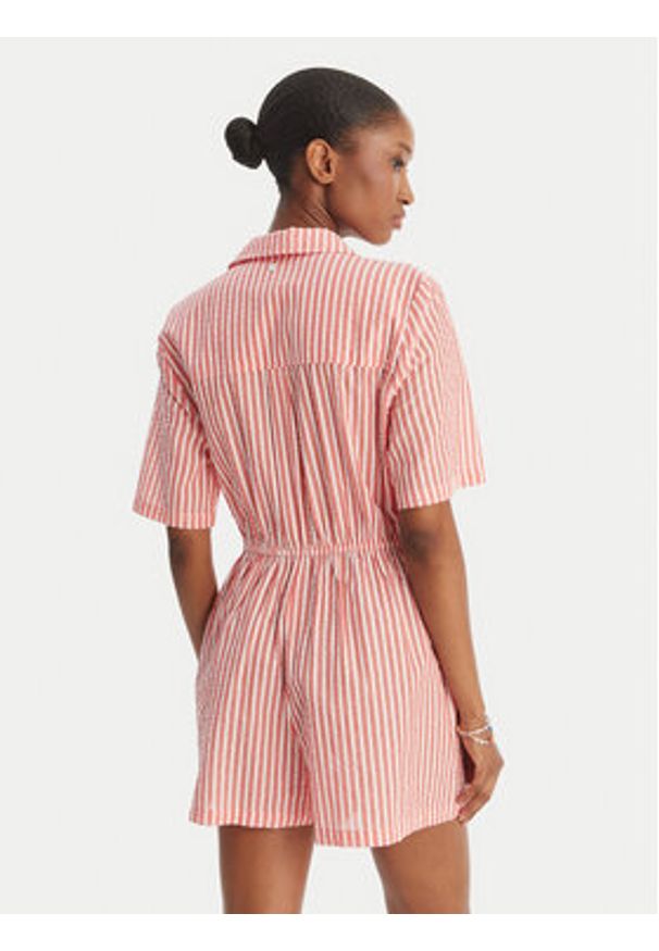 Roxy Kombinezon Real Tomorrow ERJWO03025 Różowy Regular Fit. Kolor: różowy. Materiał: bawełna
