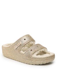 Klapki Crocs Classic Cozzzy Glitter Sandal 208124 Multi/Gold. Kolor: złoty #1