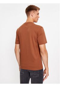 Hugo T-Shirt Dero222 50466158 Brązowy Regular Fit. Kolor: brązowy. Materiał: bawełna #3