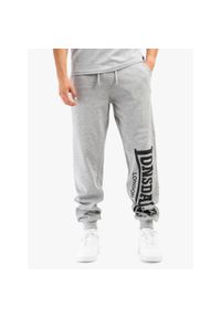 Spodnie do biegania Lonsdale Logo Large. Kolor: szary, wielokolorowy, czarny. Materiał: dresówka. Długość: długie #1