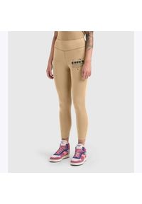 Diadora - Legginsy damskie DIADORA L. LEGGINGS MANIFESTO. Kolor: beżowy