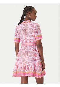 Hale bob - Hale Bob Sukienka letnia Aula 61SG670A Różowy Regular Fit. Kolor: różowy. Materiał: len. Sezon: lato #5