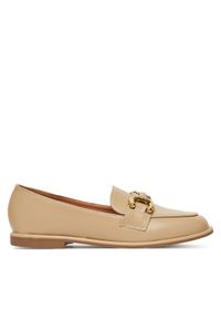 DeeZee Loafersy Y066 Beżowy. Kolor: beżowy. Materiał: skóra