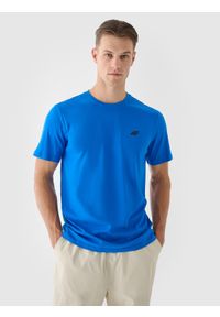 4f - 4F T-shirt regular gładki (3-pack) męski - multikolor 3XL. Okazja: na co dzień. Kolor: wielokolorowy. Materiał: dzianina, jersey, bawełna. Długość rękawa: krótki rękaw. Długość: krótkie. Wzór: gładki. Styl: casual, klasyczny, sportowy #1