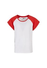 Urban Classics - T-shirt Dla Dziewczynki. Kolor: biały, czerwony, wielokolorowy, różowy