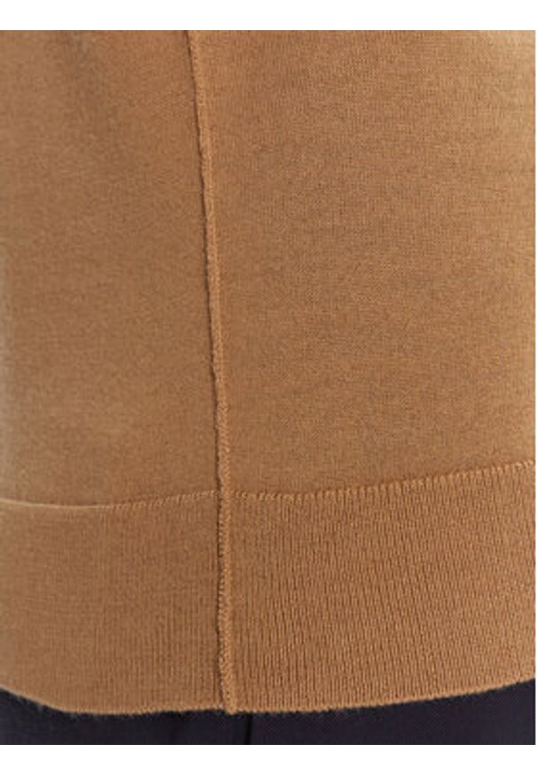 BOSS Sweter Fidenka 50545015 Beżowy Regular Fit. Kolor: beżowy. Materiał: wełna