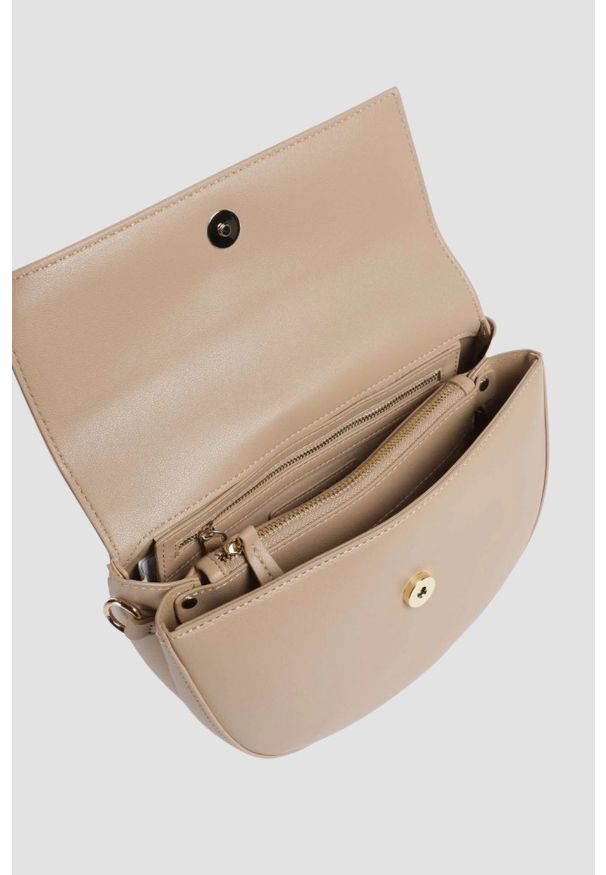 Valentino by Mario Valentino - VALENTINO Beżowa torebka Bigs Flap Bag. Kolor: beżowy