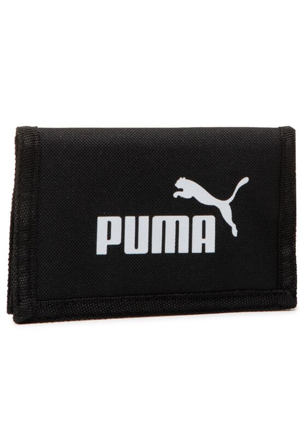 Puma Duży Portfel Męski Phase Wallet 075617 01 Czarny. Kolor: czarny. Materiał: materiał