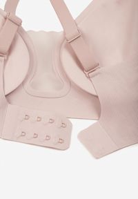 Born2be - Jasnofioletowy Biustonosz z Ozdobnym Wycięciem Ezirelle. Kolor: fioletowy. Materiał: jeans. Rodzaj stanika: wyciągane miseczki. Wzór: gładki #3