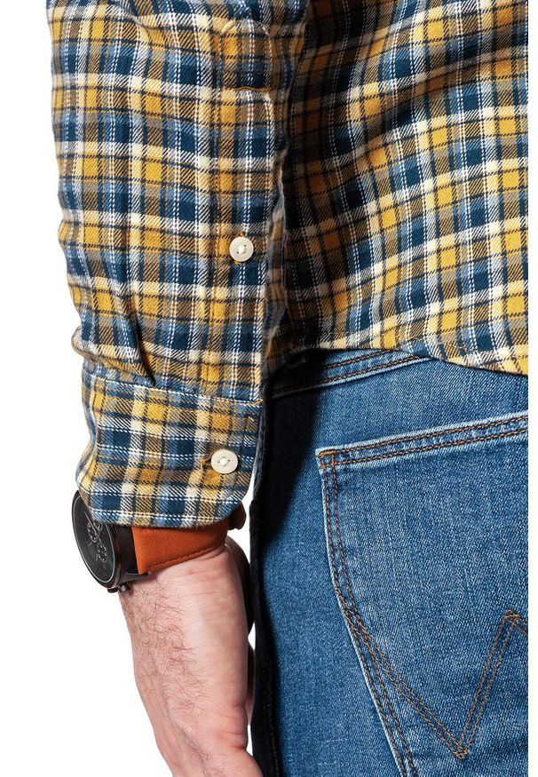 Lee - KOSZULA LEE BUTTON DOWN DIJON L880NQPE. Typ kołnierza: button down. Materiał: bawełna. Wzór: kolorowy