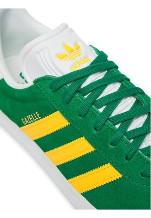 Adidas - adidas Sneakersy Gazelle HQ9187 Zielony. Kolor: zielony. Materiał: zamsz, skóra. Model: Adidas Gazelle