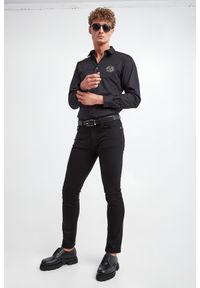 Versace Jeans Couture - Koszula męska VERSACE JEANS COUTURE. Materiał: bawełna, guma. Wzór: aplikacja