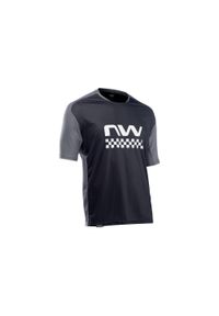 Koszulka rowerowa mtb NORTHWAVE EDGE Jersey czarna. Kolor: szary, wielokolorowy, czarny. Materiał: jersey. Sport: kolarstwo #1