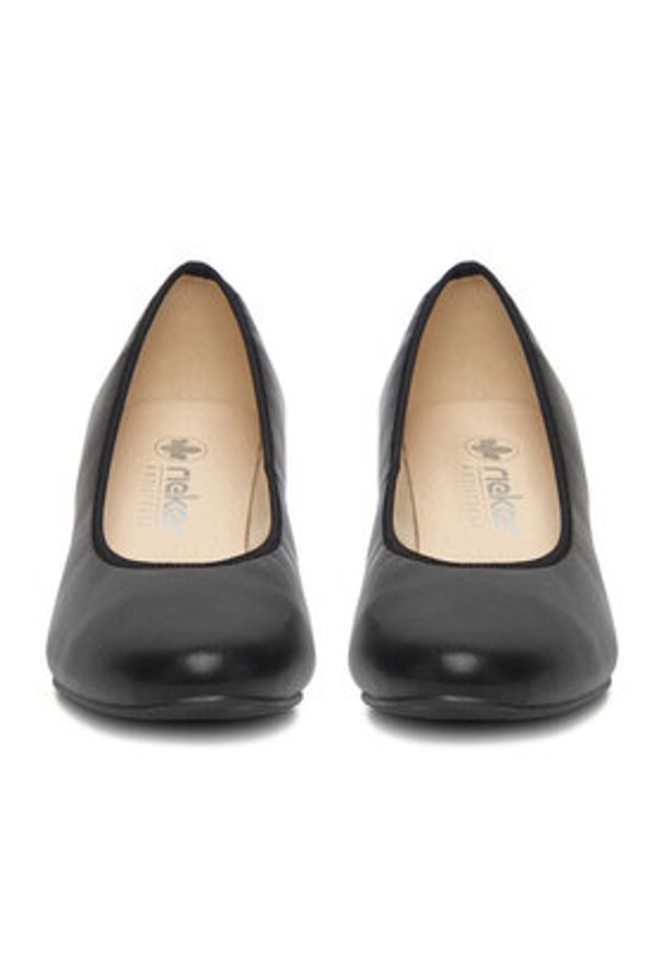 Rieker Półbuty 44650-04 Czarny. Kolor: czarny. Materiał: skóra