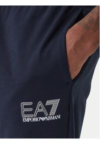 EA7 Emporio Armani Dres 7M001318 AF13512 UB102 Granatowy Regular Fit. Kolor: niebieski. Materiał: bawełna #5