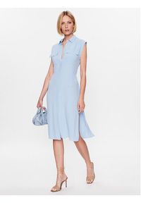 Marella Sukienka koszulowa Malibu 2332210135 Błękitny Regular Fit. Kolor: niebieski. Materiał: wiskoza. Typ sukienki: koszulowe #2