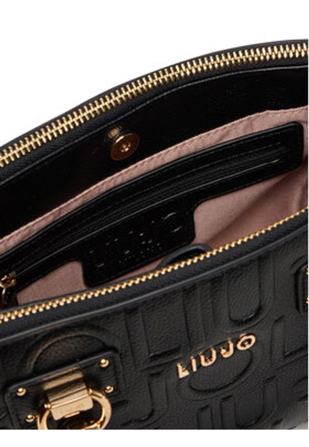 Liu Jo Torebka Ecs S Satchel AF5163 E0538 Czarny. Kolor: czarny. Materiał: skórzane