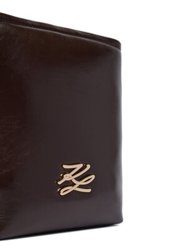 Karl Lagerfeld - KARL LAGERFELD Torebka A4W30103 Brązowy. Kolor: brązowy. Materiał: skórzane