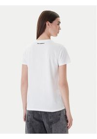 Karl Lagerfeld - KARL LAGERFELD T-Shirt A1W17019 Biały Regular Fit. Typ kołnierza: dekolt w karo. Kolor: biały. Materiał: bawełna #2