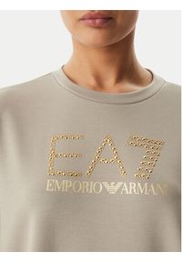 EA7 Emporio Armani Bluza 7W001488 AF24375 U6225 Beżowy Regular Fit. Kolor: beżowy. Materiał: syntetyk #3