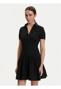 Tommy Jeans Sukienka codzienna DW0DW22331 Czarny Slim Fit. Okazja: na co dzień. Kolor: czarny. Materiał: bawełna. Typ sukienki: proste. Styl: casual #1