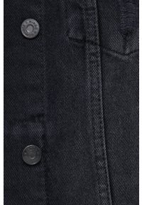 Answear Lab Kurtka jeansowa damska kolor czarny przejściowa. Okazja: na co dzień. Kolor: czarny. Materiał: jeans. Styl: wakacyjny #4