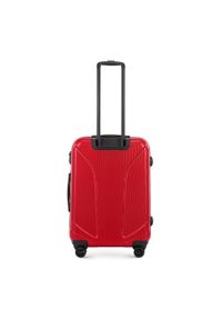 Wittchen - Zestaw walizek z polikarbonu żłobionych. Kolor: czerwony. Materiał: guma #8