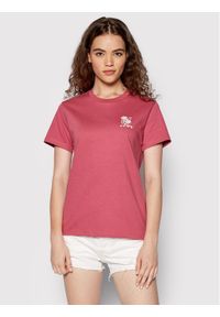 Vans T-Shirt Audience Bff VN0A7YV8 Różowy Regular Fit. Kolor: różowy. Materiał: bawełna #1