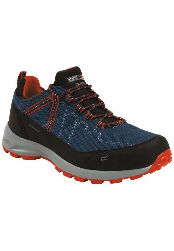 Samaris Lite Low II Regatta męskie trekkingowe buty. Kolor: niebieski. Materiał: poliester. Sport: turystyka piesza