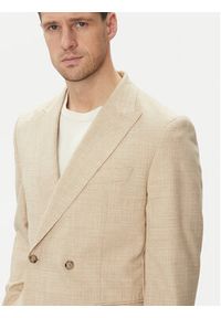 BOSS Garnitur C-Huge-2Pcs-Db-252 50540783 Écru Slim Fit. Kolor: kremowy. Materiał: wełna, bawełna #3