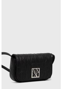 Armani Exchange - Torebka. Kolor: czarny. Rodzaj torebki: na ramię #3