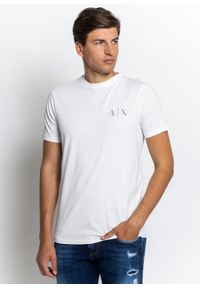 Koszulka męska Armani Exchange (3KZTGB ZJBVZ 1100). Kolor: biały