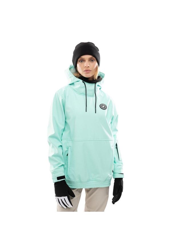 SIROKO - Kurtka snowboardowa damska W1-W Iceberg. Kolor: niebieski. Materiał: softshell, materiał. Sezon: zima. Sport: snowboard