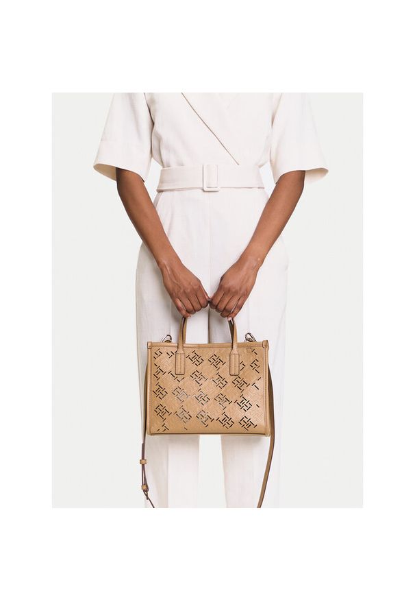 TOMMY HILFIGER - Torebka Tommy Hilfiger. Kolor: brązowy