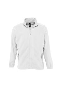 SOL'S - Męski Polar North Bluza Polarowa Outdoor. Kolor: biały. Materiał: polar. Sezon: zima. Styl: sportowy