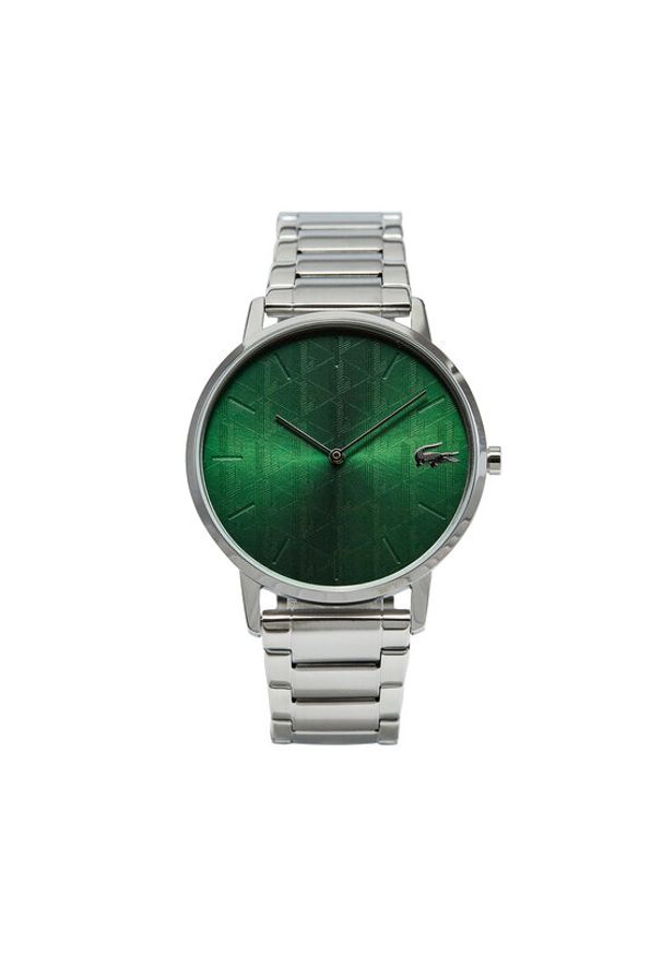 Lacoste Zegarek Crocorigin 2011311 Srebrny. Kolor: srebrny