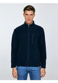 Big-Star - Bluza męska polarowa rozpinana granatowa Malkom 403. Kolor: niebieski. Materiał: polar. Sezon: jesień, lato, wiosna, zima