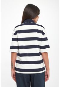 Polo damskie w paski Labetaia MM. Typ kołnierza: polo. Wzór: paski #4